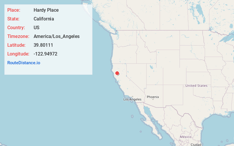 Map of Hardy Place