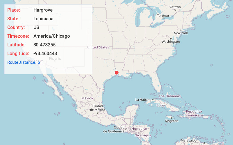 Map of Hargrove