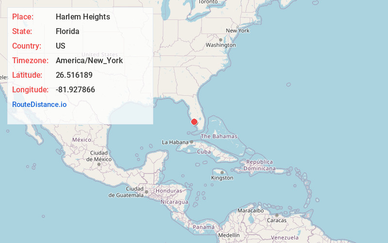 Map of Harlem Heights