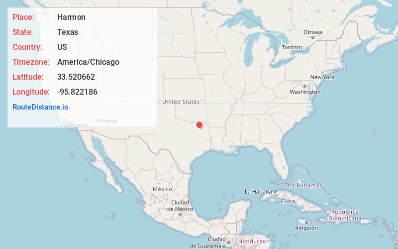 Map of Harmon