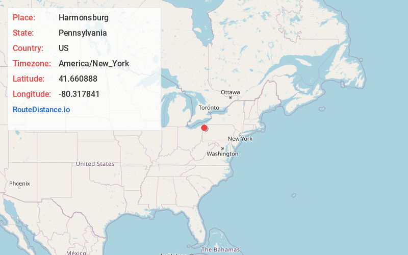 Map of Harmonsburg