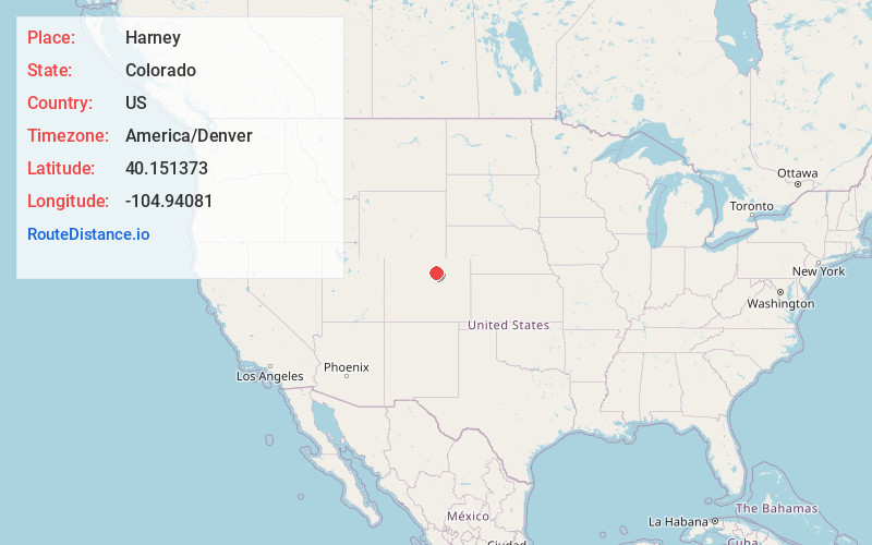 Map of Harney