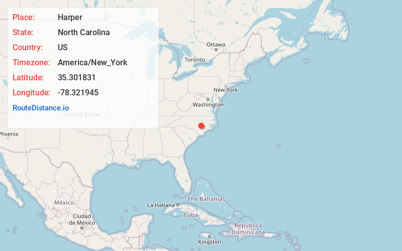 Map of Harper