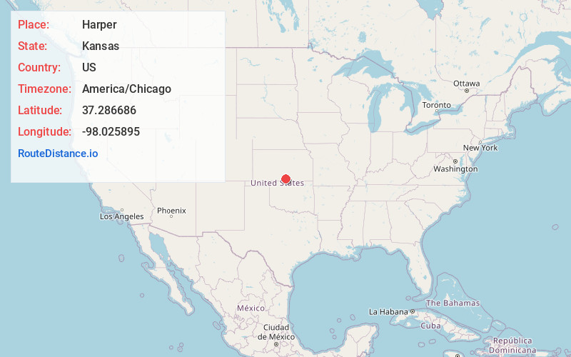 Map of Harper