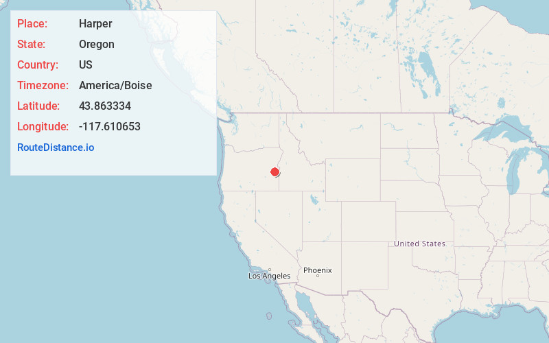 Map of Harper