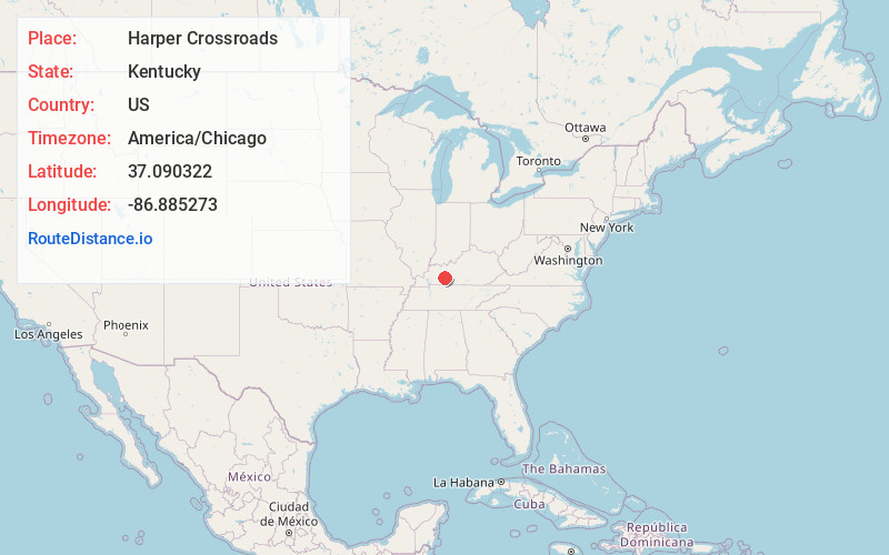 Map of Harper Crossroads