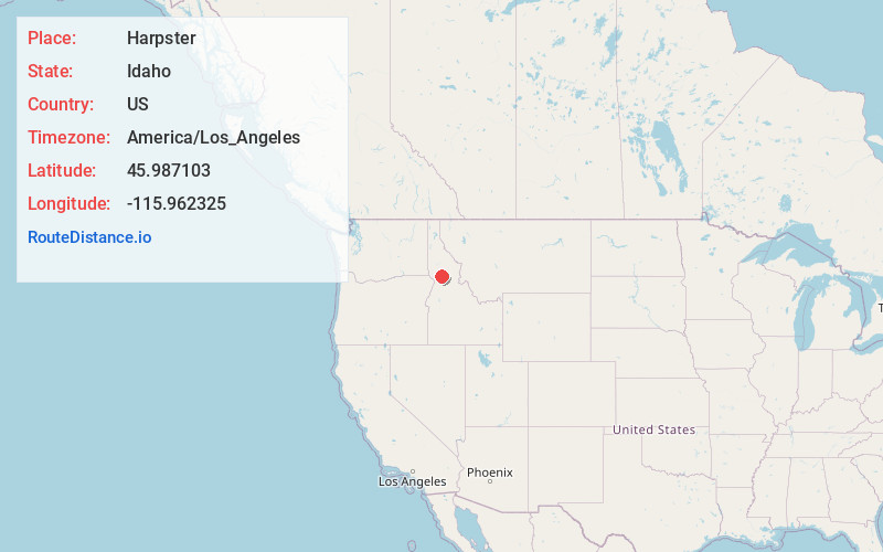 Map of Harpster
