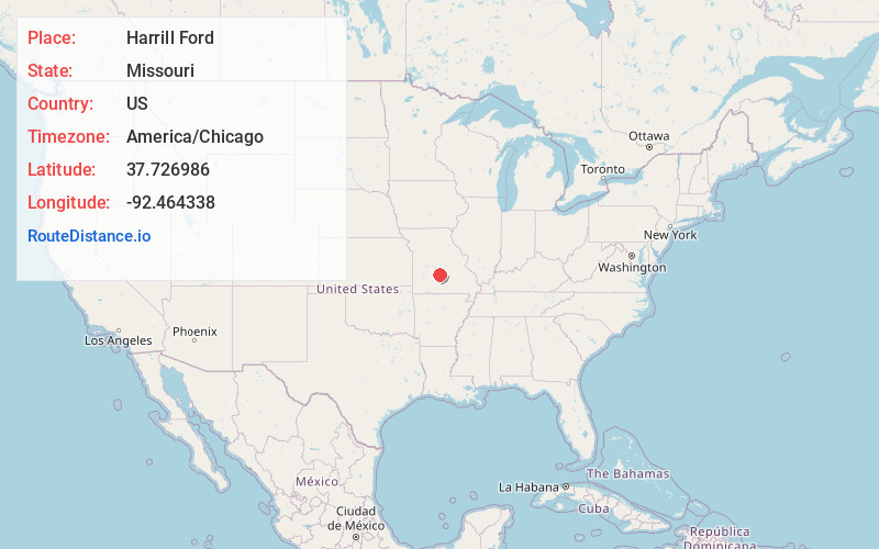 Map of Harrill Ford
