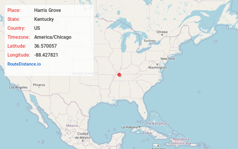 Map of Harris Grove