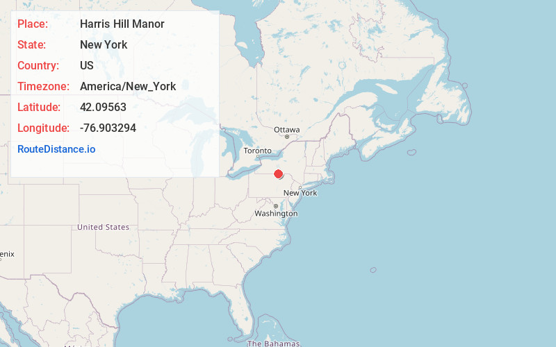 Map of Harris Hill Manor