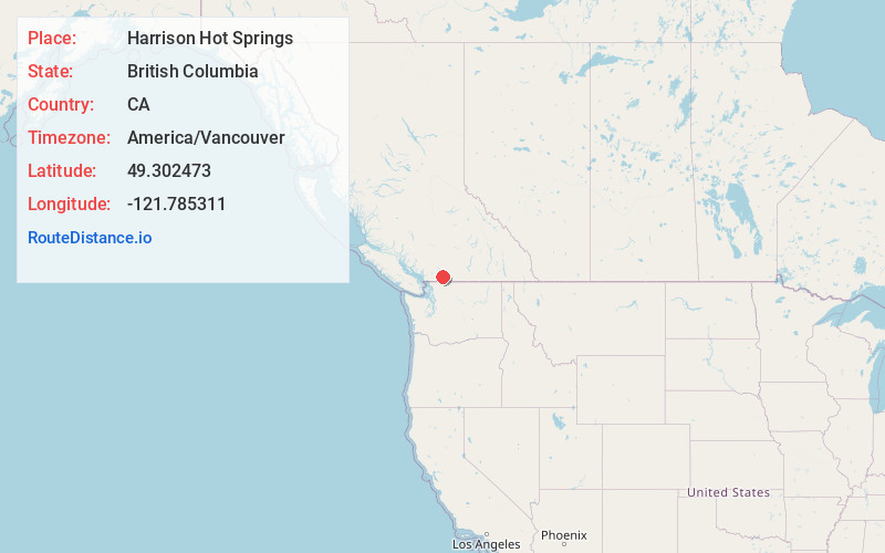 Map of Harrison Hot Springs