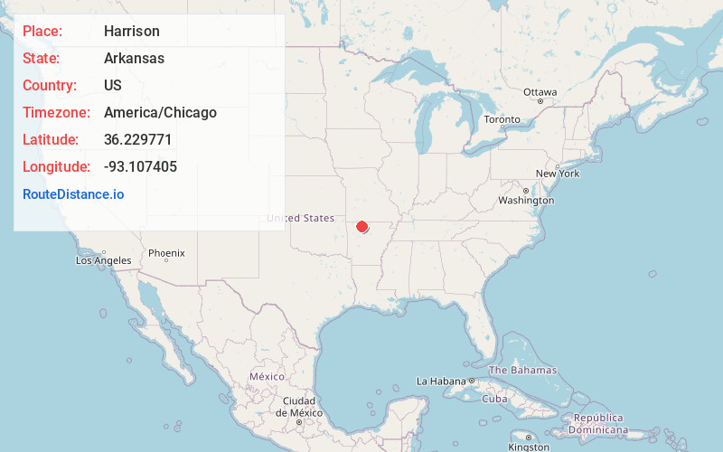 Map of Harrison