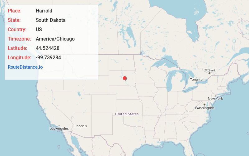 Map of Harrold