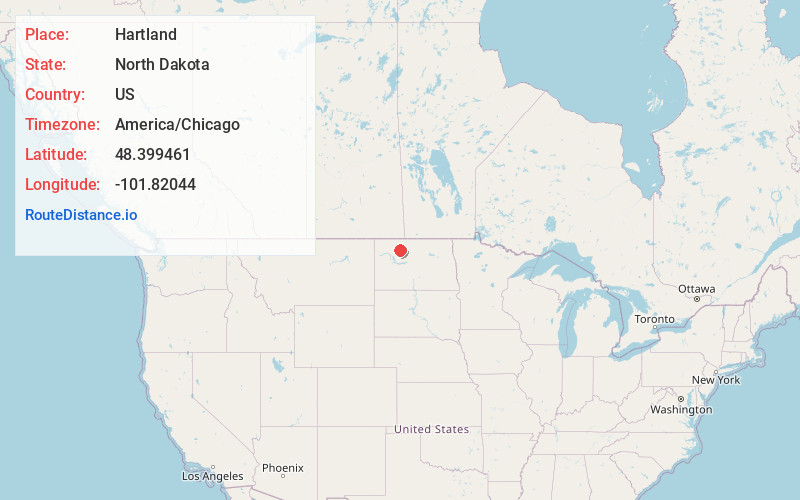 Map of Hartland