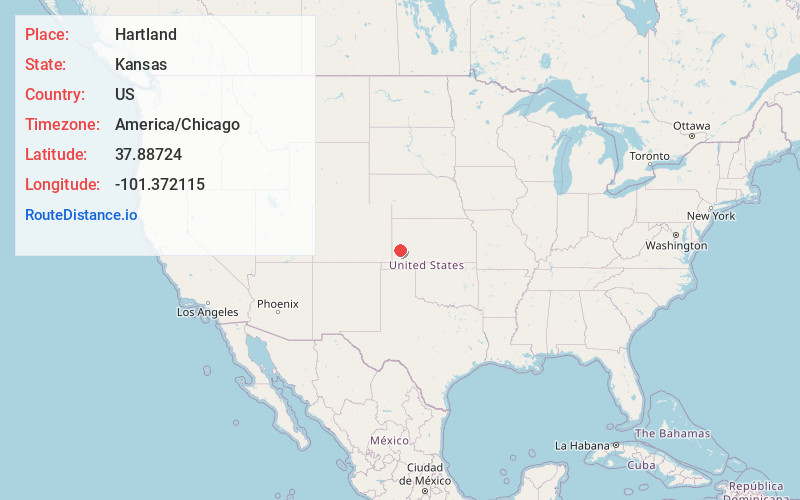 Map of Hartland
