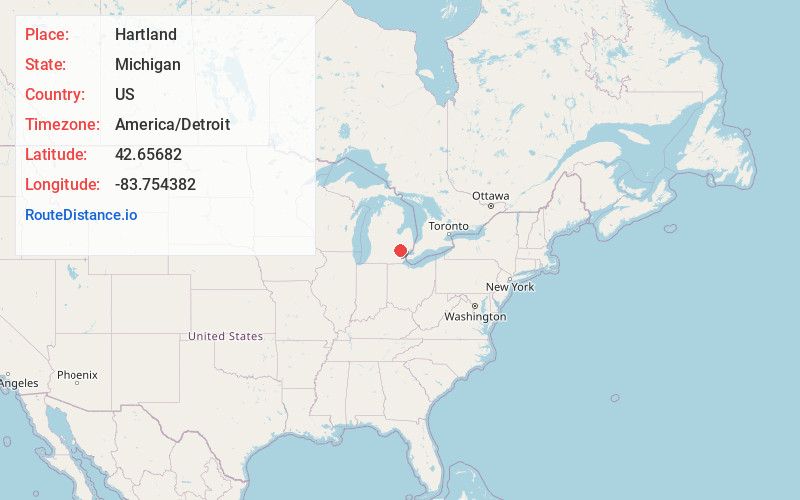 Map of Hartland