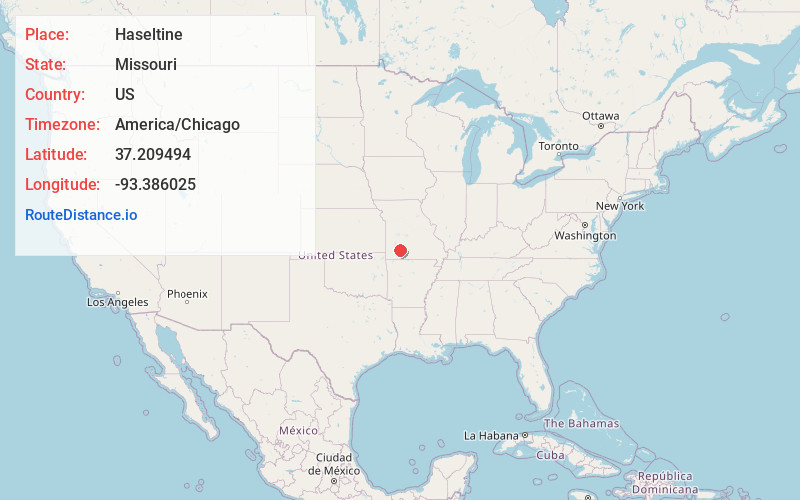 Map of Haseltine