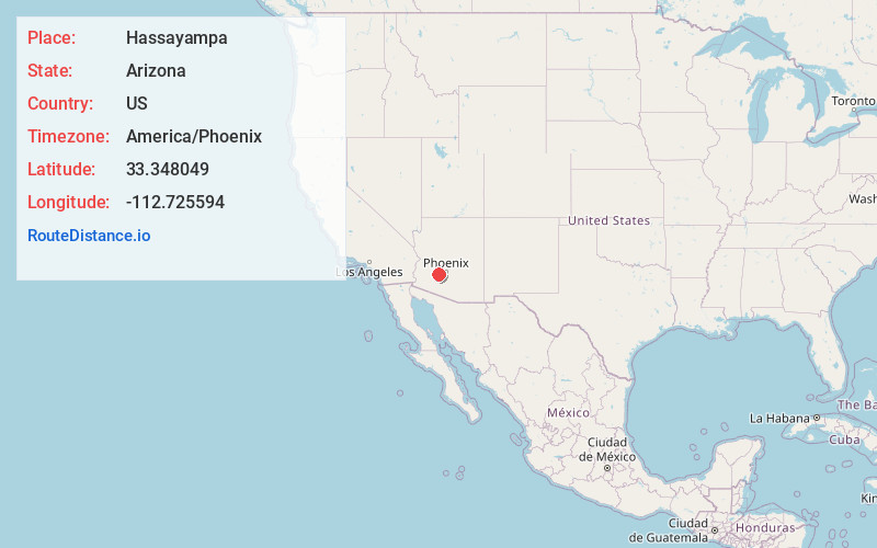Map of Hassayampa