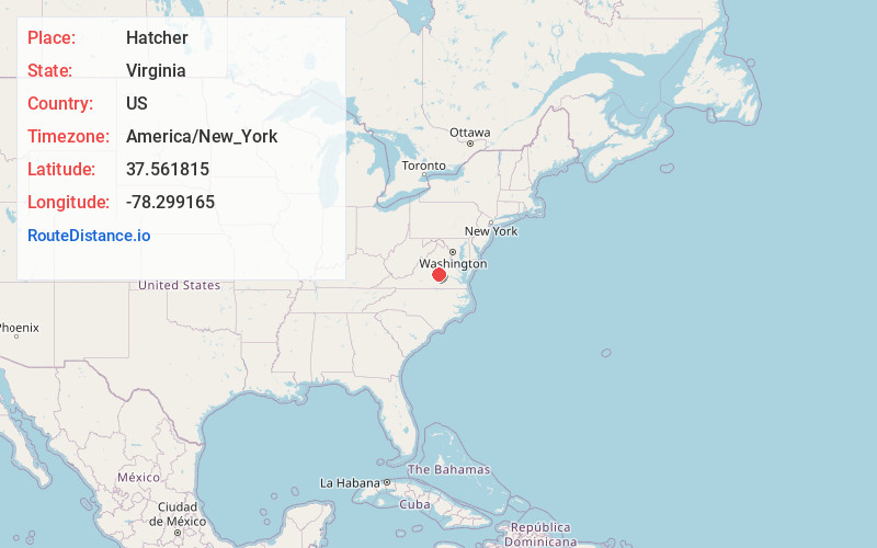 Map of Hatcher