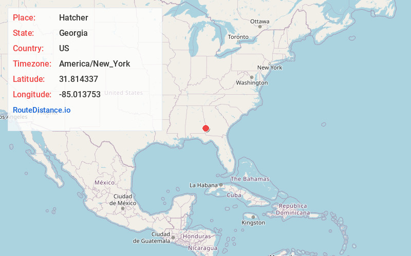 Map of Hatcher