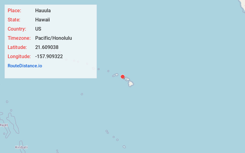 Map of Hauula