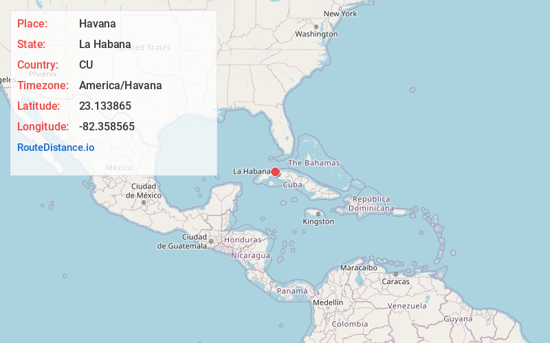 Map of Havana