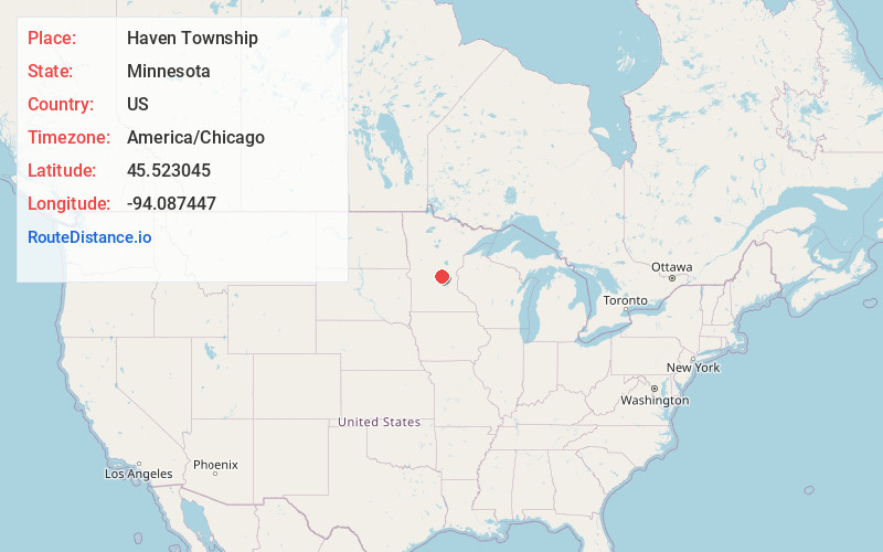 Map of Haven Township