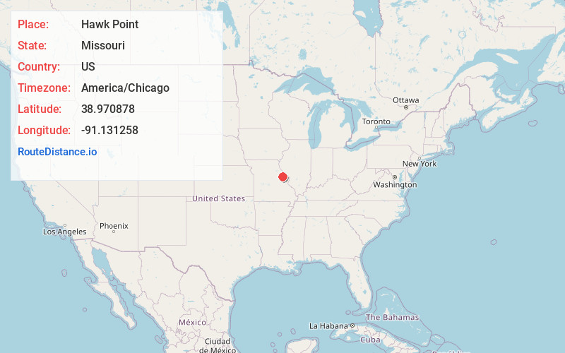 Map of Hawk Point