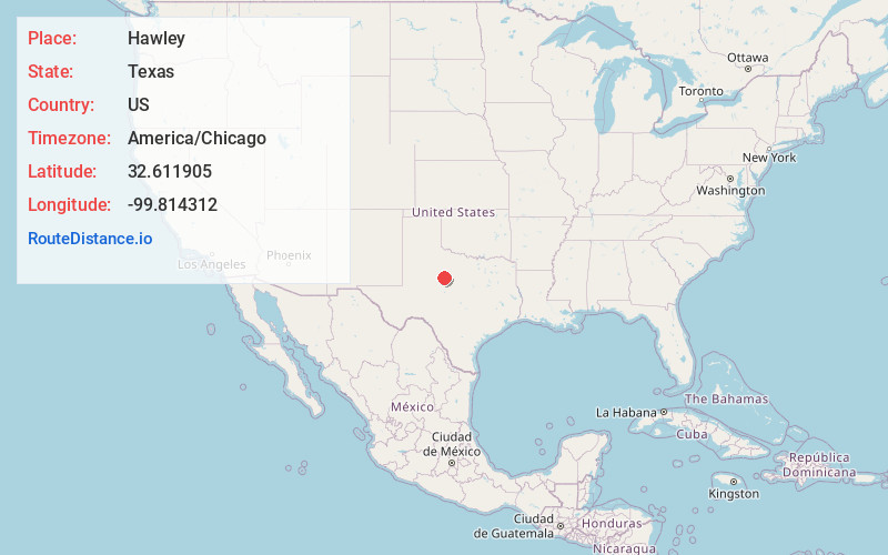 Map of Hawley