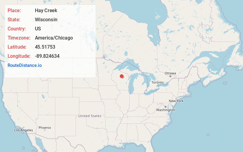 Map of Hay Creek