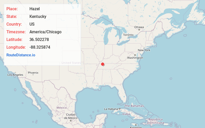 Map of Hazel