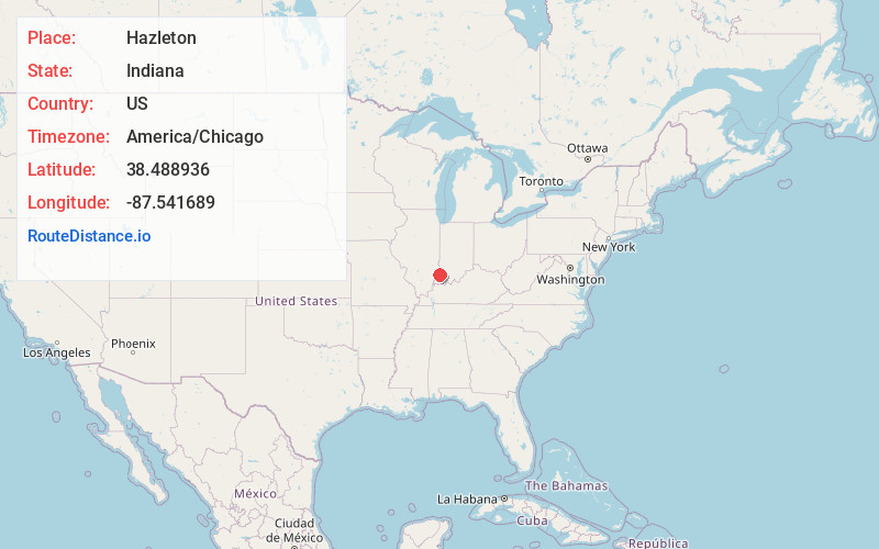 Map of Hazleton