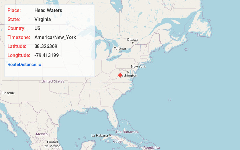 Map of Head Waters