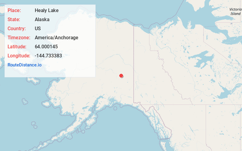 Map of Healy Lake