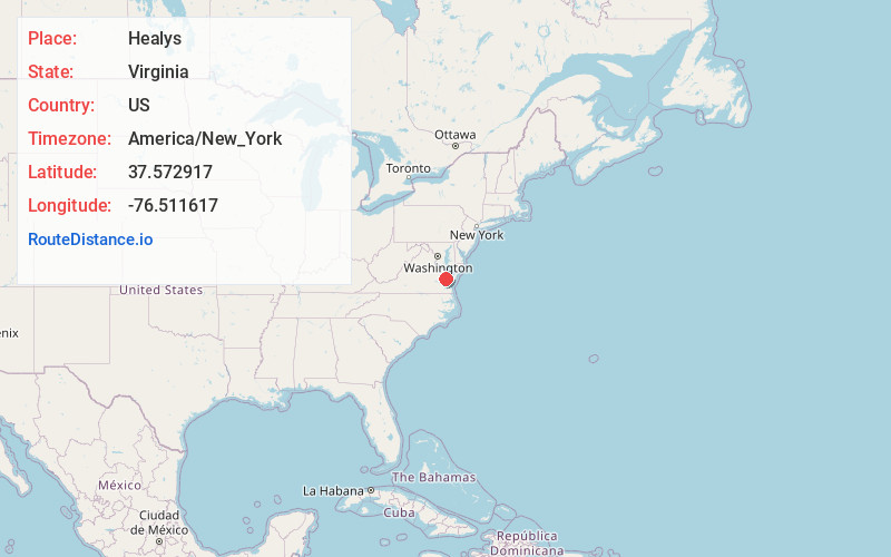 Map of Healys