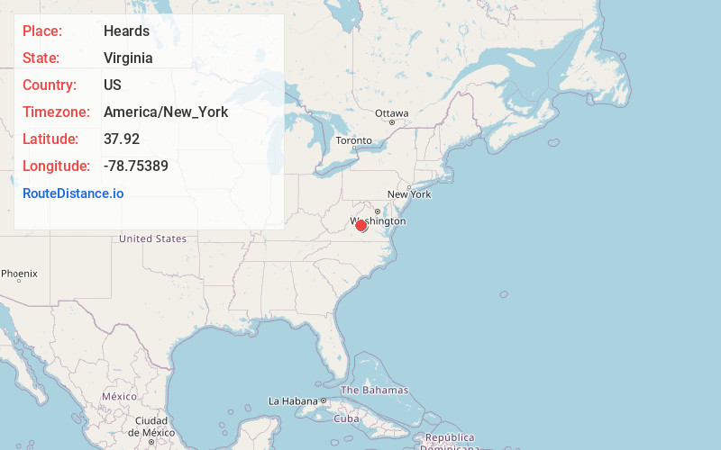 Map of Heards