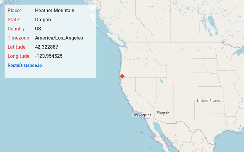 Map of Heather Mountain