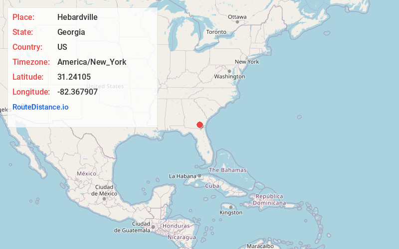 Map of Hebardville