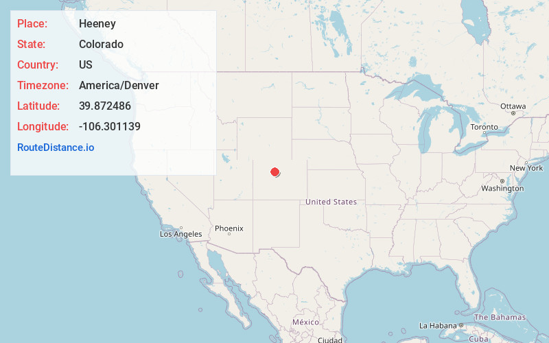 Map of Heeney