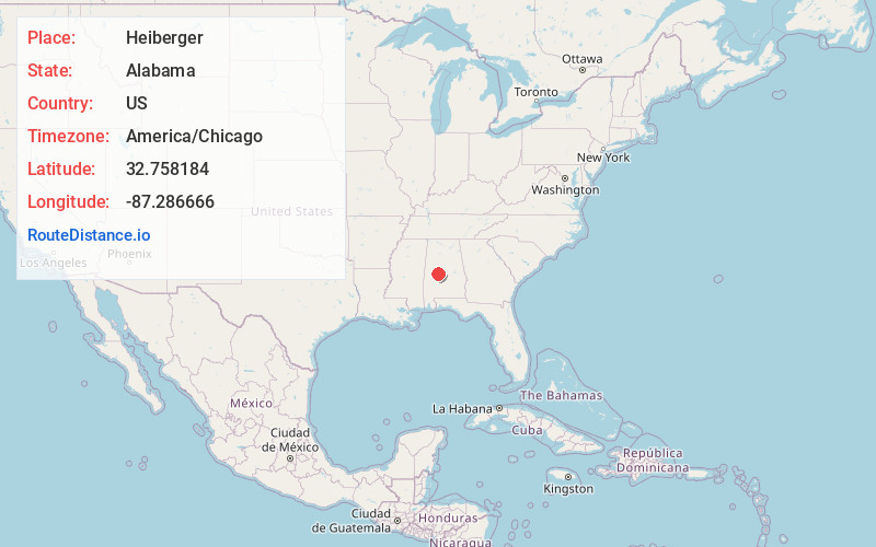 Map of Heiberger
