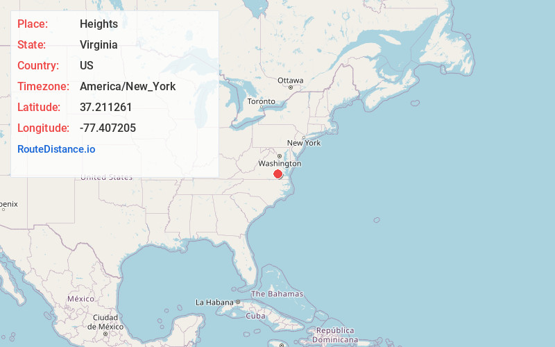 Map of Heights