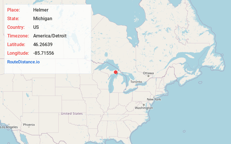 Map of Helmer