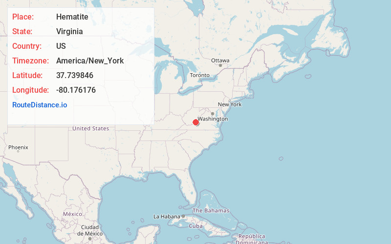 Map of Hematite