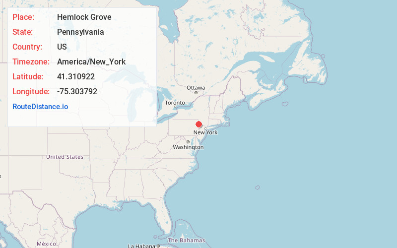 Map of Hemlock Grove