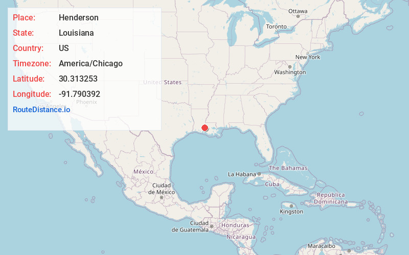 Map of Henderson
