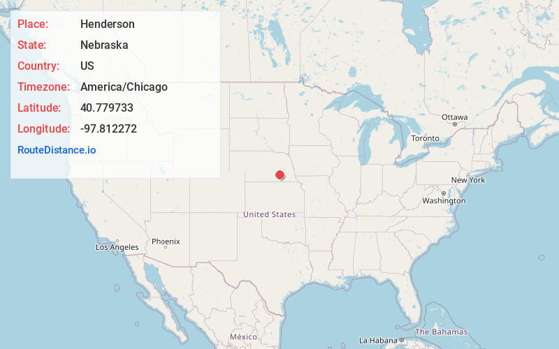 Map of Henderson