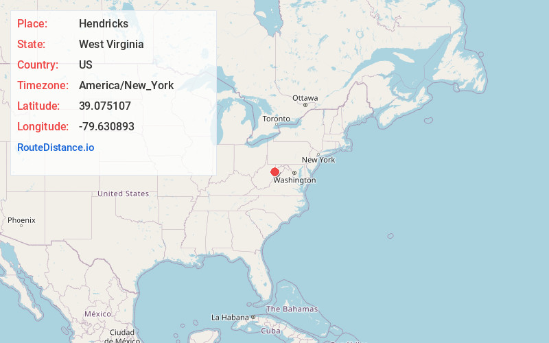 Map of Hendricks
