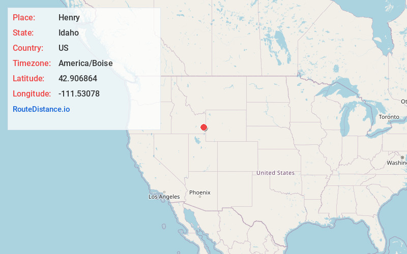 Map of Henry