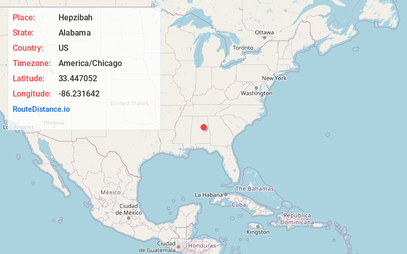 Map of Hepzibah