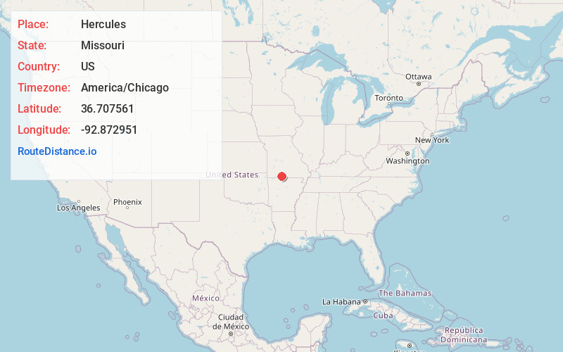 Map of Hercules